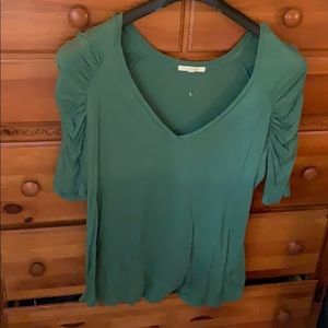 Pure Good Anthropologie brand green shirt